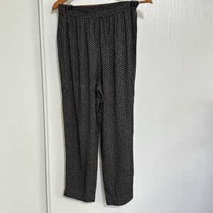 Vtg 80s Briggs New York Womens High Waist Black Ankle Casual Pants USA Sz S-M